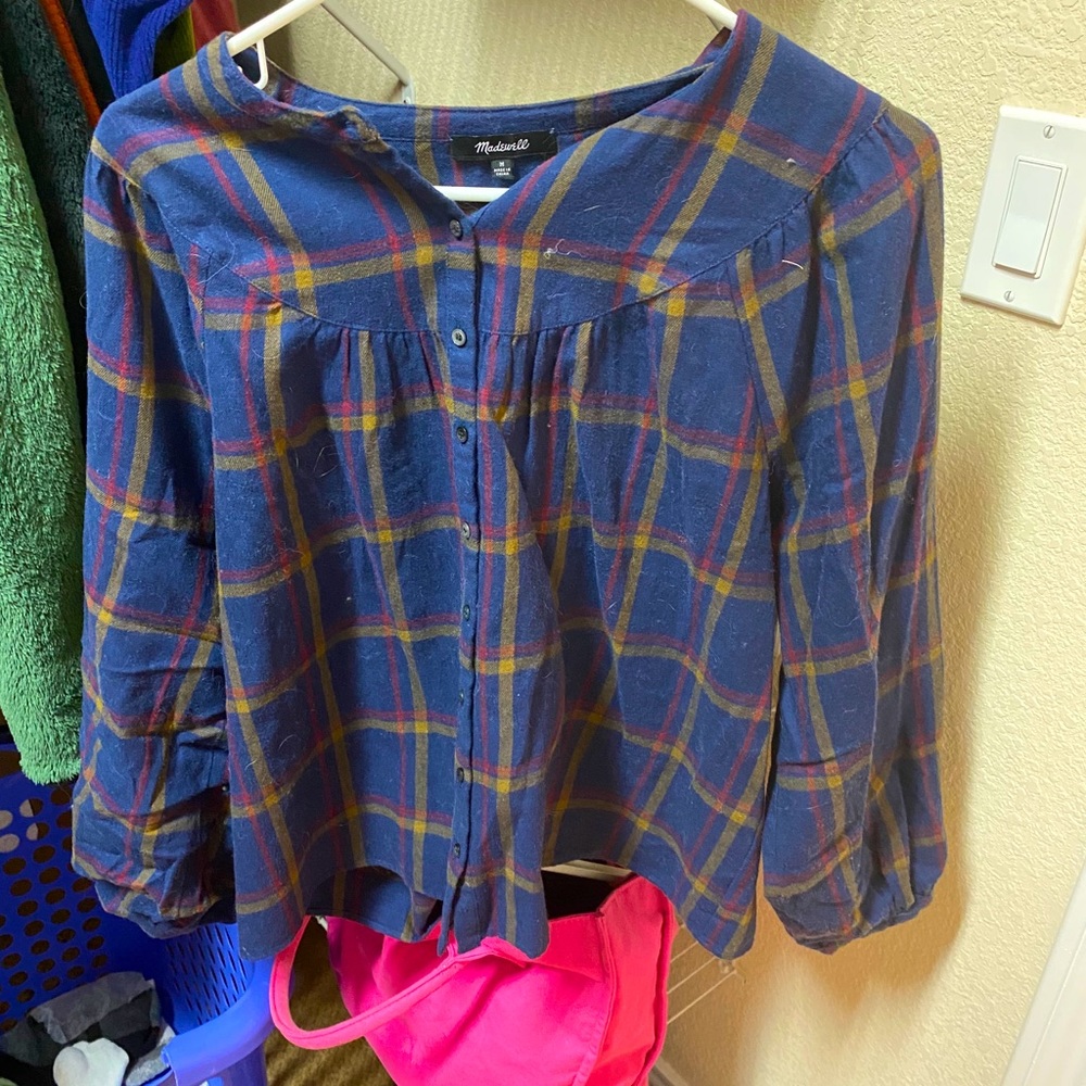 Madewell Plaid Blouse